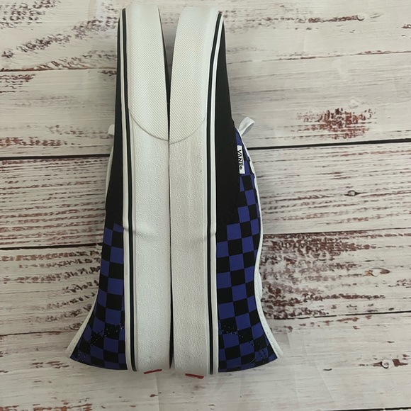 Vans classic era checkerboard purple/black men's 9.5 women's 11 - Picture 2 of 5